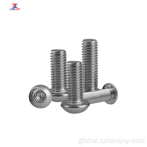 Stainless Steel Hex Socket Screw British And American Round Head Hex Screws Supplier